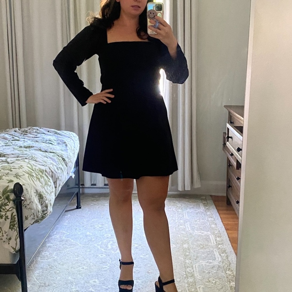 Abercrombie & Fitch Size XL Black Long Sleeve Dress